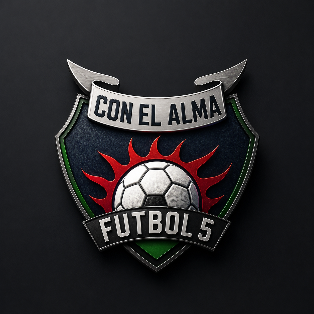 Logo Con El Alma Futbol 5